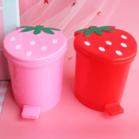 Strawberry-shaped Plastic Garbage Cans