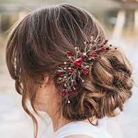 Five Teeth Disc Hair Insert Comb Bridal Photography

