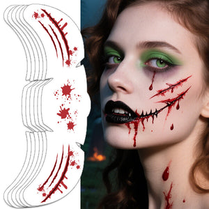 Halloween Face Tattoo Stickers - Waterproof Fake Freckles Temporary Tattoos For Women & Men