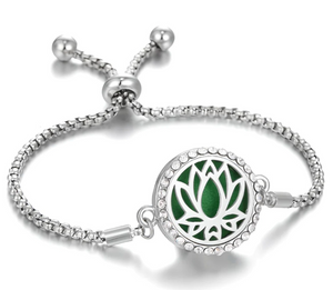 Bijoux de bracelet d'aromathérapie réglables en acier inoxydable creux