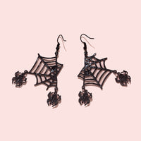 Creative Fashion Simple Niche Design Sense High-end Spider Web Earrings
