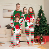 Family Christmas Pajamas Matching Sets Red Stripe Xmas Holiday Sleepwear Jammies Long Sleeve PJs Outfits