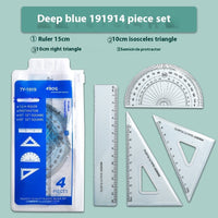 Youpai Ruler Sets Transparent Acrylic Drawing Four-piece Square Protractor
