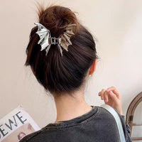 Metal Bat Hair Clip