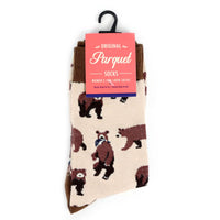 Brown Bear Novelty Socks
