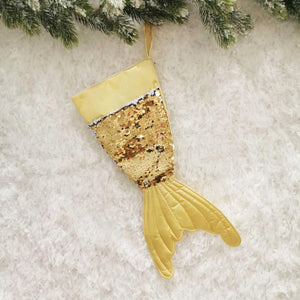 Sequined Mermaid Tail Christmas Stockings