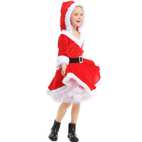 Christmas Girl Red Santa Claus Tulle Tutu Dress
