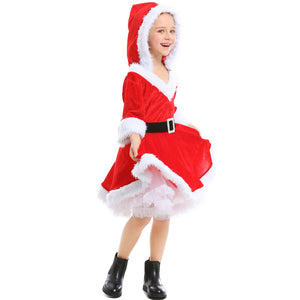 Christmas Girl Red Santa Claus Tulle Tutu Dress