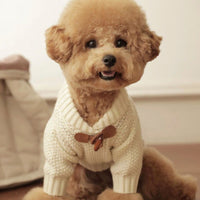 Knitted Preppy Dog Sweater
