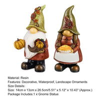 Creative Pumpkin Dwarf Halloween Dwarf Sculpture Decorative Resin Crafts
