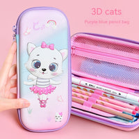 Three-dimensional Pencil Case Primary School Kindergarten Cartoon Large Capacity Pencil Case Pencil Box
