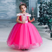 Navidad Cos Zhongda faldas para niñas vestido de princesa Ailo de la Bella Durmiente
