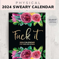 Calendario 2024 para mujeres cansadas
