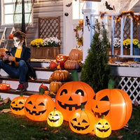 LED String Lights 7pcs Pumpkin Inflatable Halloween Decoration
