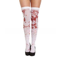 Chaussettes de sang d'Halloween Chaussettes de sang d'infirmière COS