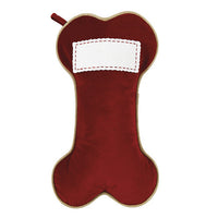 Name Tag Jute Dog Bone Stockings
