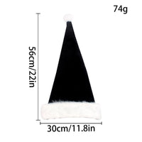 Black Christmas Hat Plush Hat