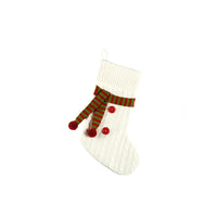 Scarf Knit Christmas Stockings
