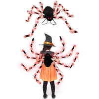 Halloween Spider Backpack Nine LED Modes Plush
