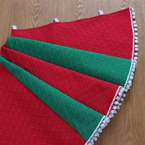 Christmas Tree Skirt Decorative Knitted Non-woven Fabric