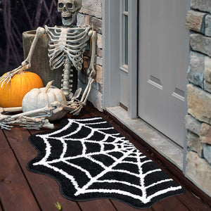 Halloween Vampire Lips or Spiderweb Door Mat