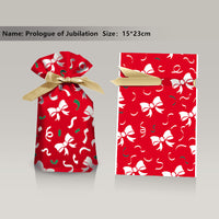 Christmas Gift Ribbon Drawstring Wrap Candy Bag (50 Pcs)
