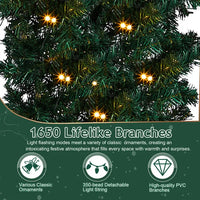 Christmas Artificial Tree Archway Decoration, Realistic PVC Holiday Tree Arch Frame For Outdoor Indoor Room Festival Party Wedding Garden, Roof Top