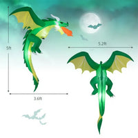 5-foot Halloween Inflatable Dragon Decoration