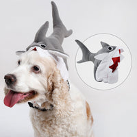 Sombrero de tiburón para mascotas de Halloween, casco de transformación súper lindo y lindo
