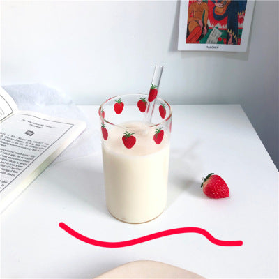 Creative Strawberry Simple Straw Glass