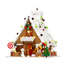 Christmas Gingerbread House Building Block Model
