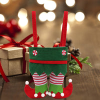 Christmas Elf Legs Candy Wine Gift Bags
