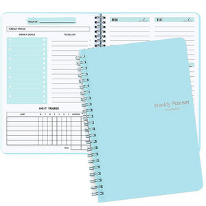 Simple Un-dated Weekly Planner Notebook