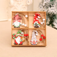 12 PCs Christmas Wooden Pendant Boxed Christmas Tree Ornaments
