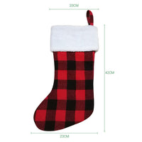 Buffalo Plaid Christmas Stockings
