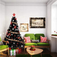 6ft 1600 Branches PVC Christmas Tree Black
