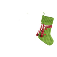 Scarf Knit Christmas Stockings
