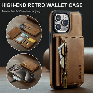 Magnetic Card Holder Wallet Wireless Charger iPhone Case