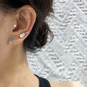 Guitar Music Note Shape Earrings