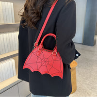 Halloween Spider Web Saddle Bags Fashion Personality Crossbody Shoulder Bag With Handle Women's Handbags
