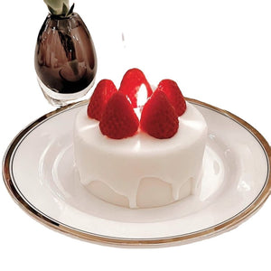 Strawberry Cake Shape Scented Candle