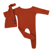 Newborn Baby Photography Props Full Sleeves Romper Outfits With Hat For Infant Toddler Studio

