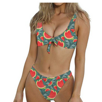 Fruit Print Bikini Swimsuit