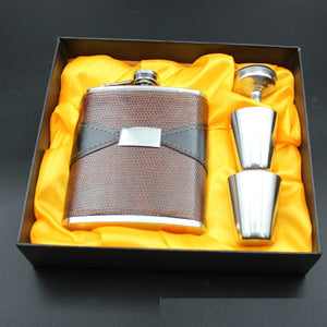 Outdoor Stainless Steel Wine Bottle Portable Set Gift Box