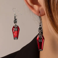 Halloween Earrings Ins Style Red Bat Spider Retro Vampire Earrings
