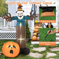 7 Feet Inflatable Decorated Halloween Scarecrow
