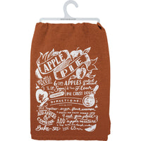 Apple Pie Recipe Kitchen Towel
