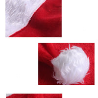 Christmas Hat LED Light Plush Luminous Santa Hat