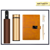 Luxury Business Gift Set Insulated Travel Mug Umbrella Flash Drive Journal Pen