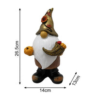 Creative Pumpkin Dwarf Halloween Dwarf Sculpture Decorative Resin Crafts
